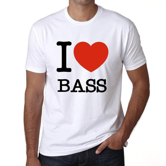 Bass Mens Short Sleeve Round Neck T-Shirt - White / S - Casual