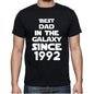 Best Dad 1992 Best Dad Mens T Shirt Black Birthday Gift 00112 - Black / Xs - Casual