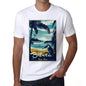 Biboca Pura Vida Beach Name White Mens Short Sleeve Round Neck T-Shirt 00292 - White / S - Casual