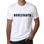 Boulevard Mens T Shirt White Birthday Gift 00552 - White / Xs - Casual