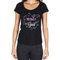 Brandy Is Good Womens T-Shirt Black Birthday Gift 00485 - Black / Xs - Casual