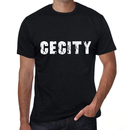 Cecity Mens Vintage T Shirt Black Birthday Gift 00554 - Black / Xs - Casual