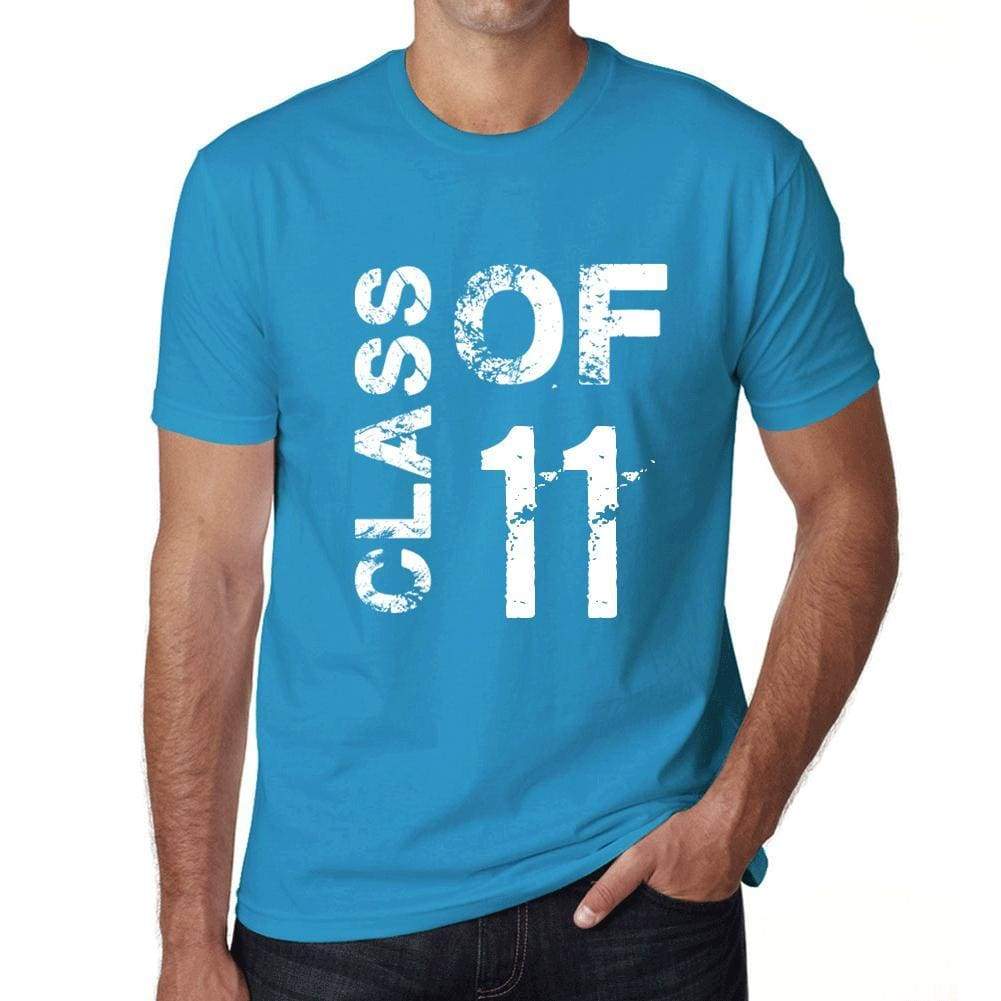 Class Of 11 Grunge Mens T-Shirt Blue Birthday Gift 00483 - Blue / Xs - Casual