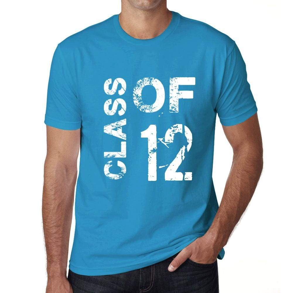 Class Of 12 Grunge Mens T-Shirt Blue Birthday Gift 00483 - Blue / Xs - Casual