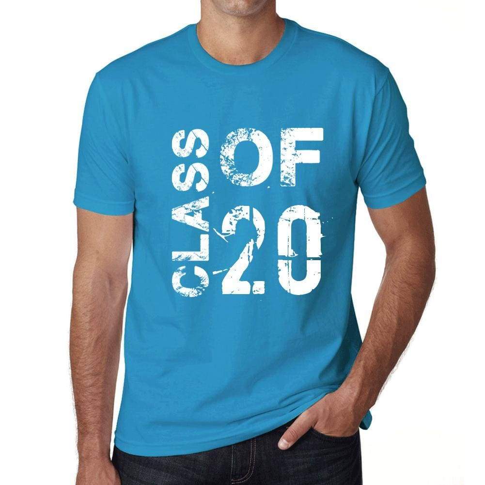 Class Of 20 Grunge Mens T-Shirt Blue Birthday Gift 00483 - Blue / Xs - Casual