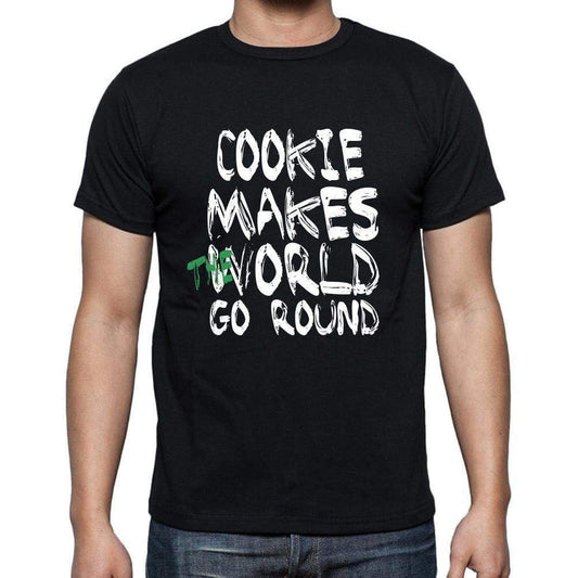cookie, World Goes Round, <span>Men's</span> <span><span>Short Sleeve</span></span> <span>Round Neck</span> T-shirt 00082 - ULTRABASIC