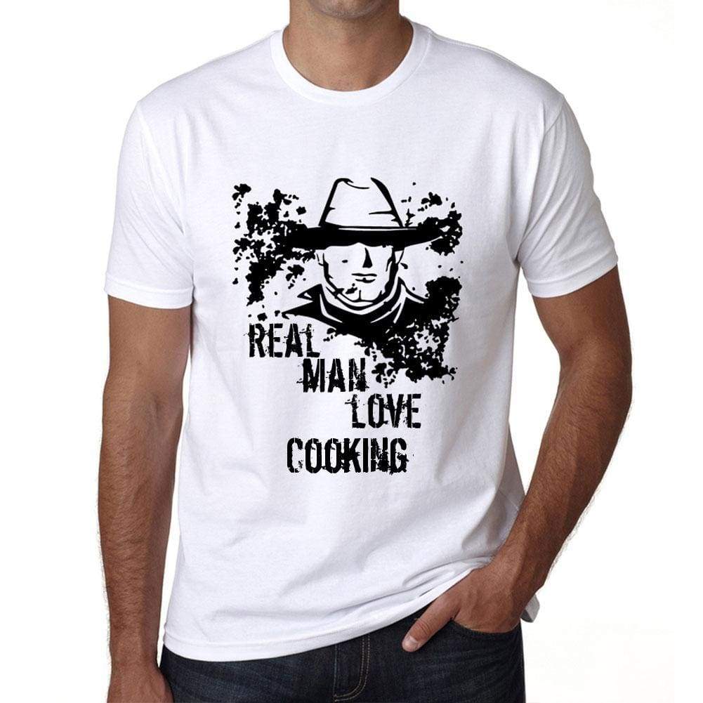 Cooking, Real Men Love Cooking Mens T shirt White Birthday Gift 00539 - ULTRABASIC