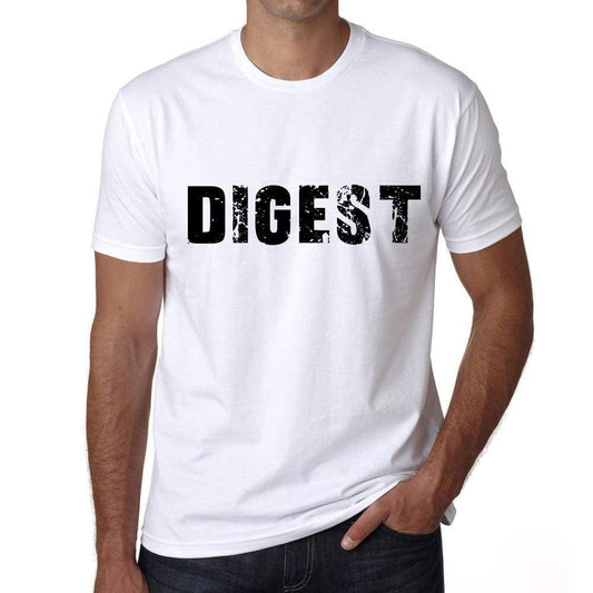 Digest Mens T Shirt White Birthday Gift 00552 - White / Xs - Casual