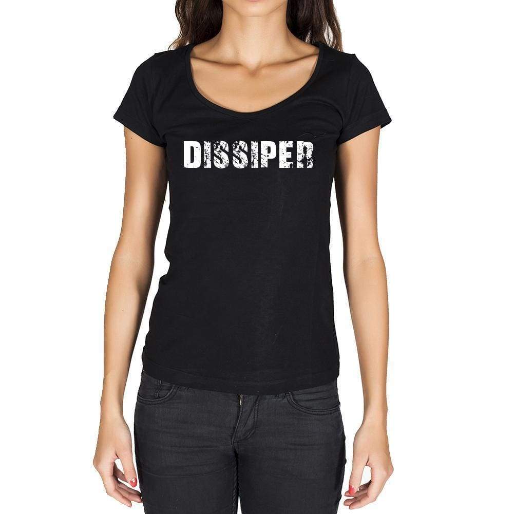 Dissiper French Dictionary Womens Short Sleeve Round Neck T-Shirt 00010 - Casual