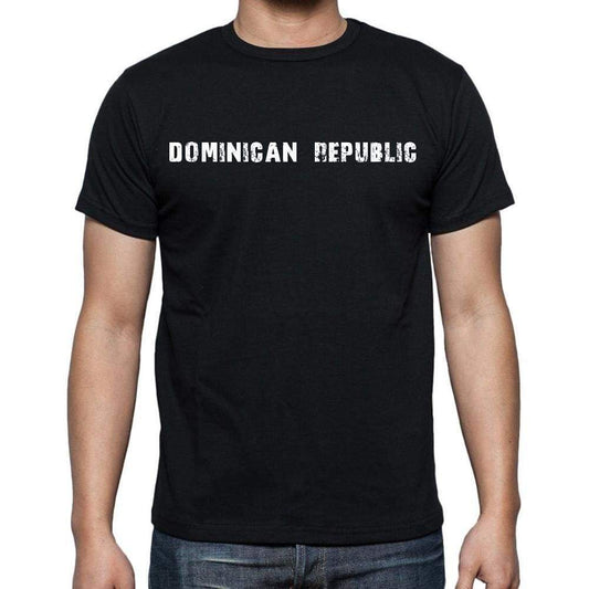 Dominican Republic T-Shirt For Men Short Sleeve Round Neck Black T Shirt For Men - T-Shirt