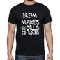 Dream World Goes Round Mens Short Sleeve Round Neck T-Shirt 00082 - Black / S - Casual