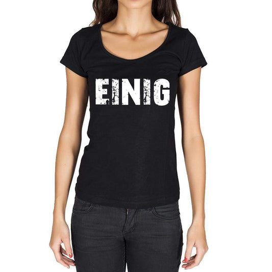 Einig German Cities Black Womens Short Sleeve Round Neck T-Shirt 00002 - Casual