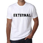 External Mens T Shirt White Birthday Gift 00552 - White / Xs - Casual