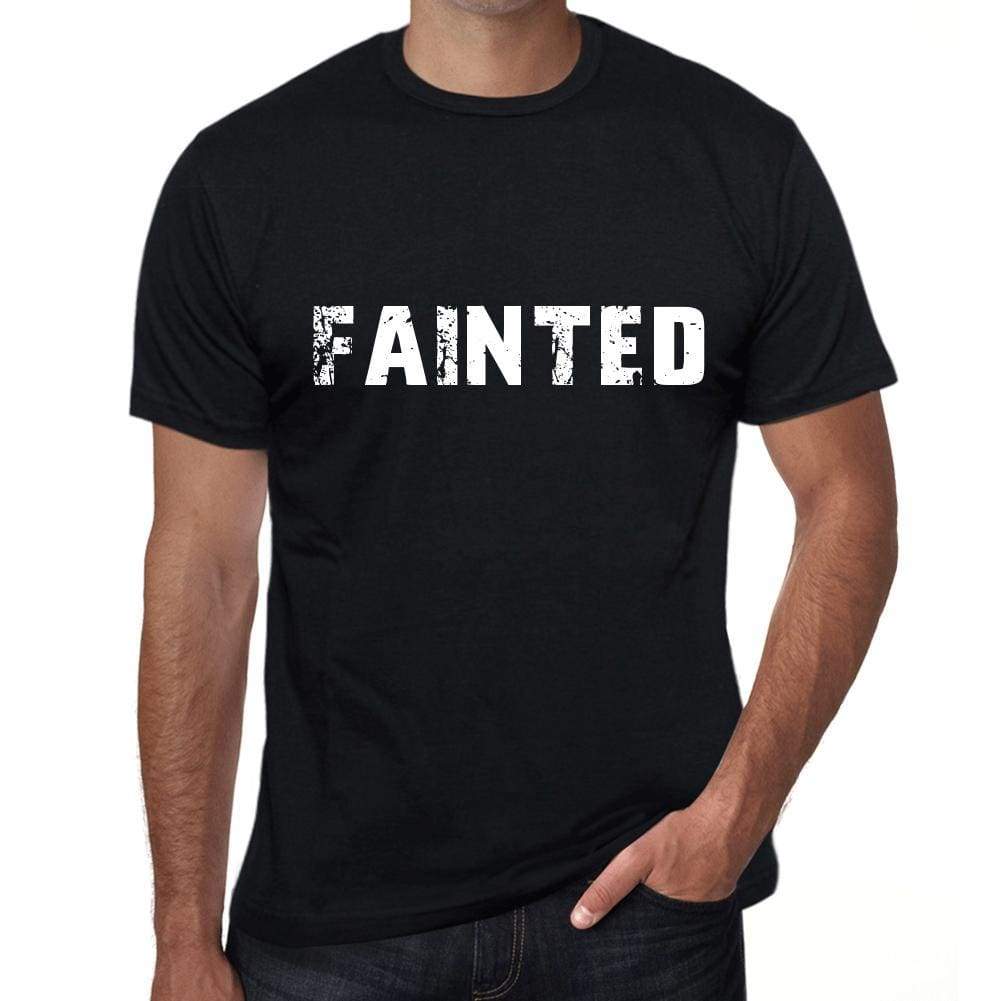 fainted Mens Vintage T shirt Black Birthday Gift 00555 - Ultrabasic