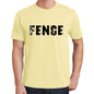 Fence Mens Short Sleeve Round Neck T-Shirt 00043 - Yellow / S - Casual