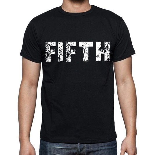 Fifth Mens Short Sleeve Round Neck T-Shirt Black T-Shirt En