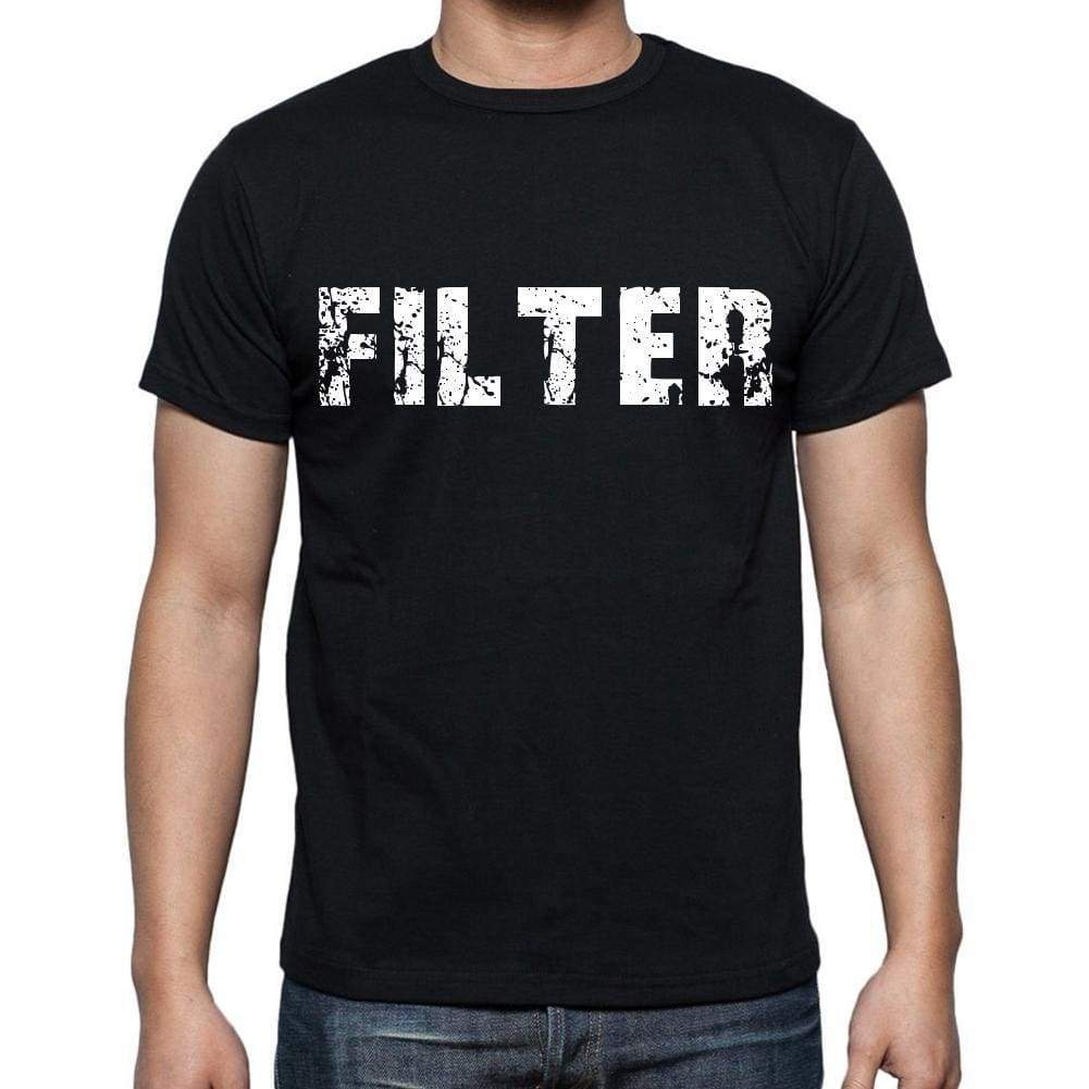 Filter Mens Short Sleeve Round Neck T-Shirt - Casual