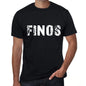 Finos Mens Retro T Shirt Black Birthday Gift 00553 - Black / Xs - Casual