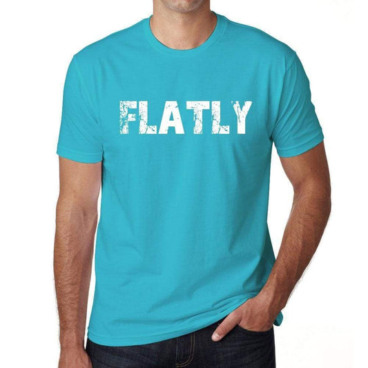 Flatly Mens Short Sleeve Round Neck T-Shirt - Blue / S - Casual