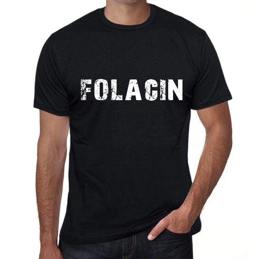 folacin Mens Vintage T shirt Black Birthday Gift 00555 - Ultrabasic