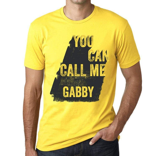 Gabby You Can Call Me Gabby Mens T Shirt Yellow Birthday Gift 00537 - Yellow / Xs - Casual