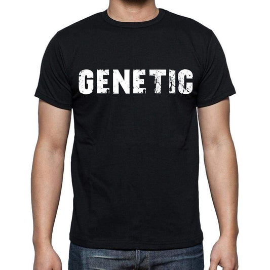 Genetic Mens Short Sleeve Round Neck T-Shirt Black T-Shirt En