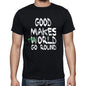Good World Goes Round Mens Short Sleeve Round Neck T-Shirt 00082 - Black / S - Casual