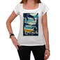 Grosseto Pura Vida Beach Name White Womens Short Sleeve Round Neck T-Shirt 00297 - White / Xs - Casual