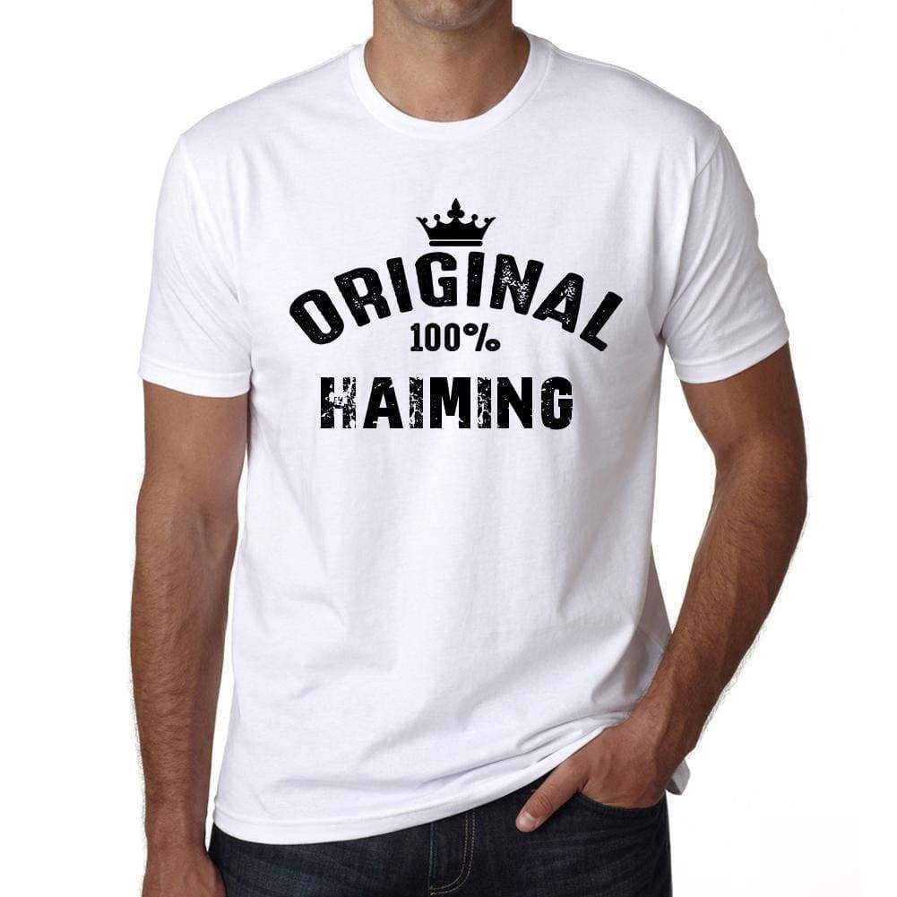 Haiming Mens Short Sleeve Round Neck T-Shirt - Casual