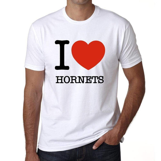 Hornets Mens Short Sleeve Round Neck T-Shirt - White / S - Casual