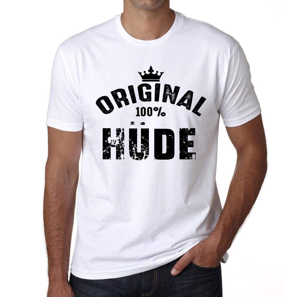 Hüde Mens Short Sleeve Round Neck T-Shirt - Casual