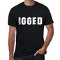 Igged Mens Retro T Shirt Black Birthday Gift 00553 - Black / Xs - Casual