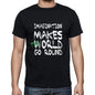 Imagination World Goes Round Mens Short Sleeve Round Neck T-Shirt 00082 - Black / S - Casual
