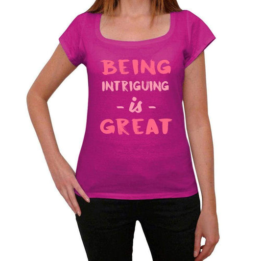 Intriguing Being Great Pink Womens Short Sleeve Round Neck T-Shirt Gift T-Shirt 00335 - Pink / Xs - Casual