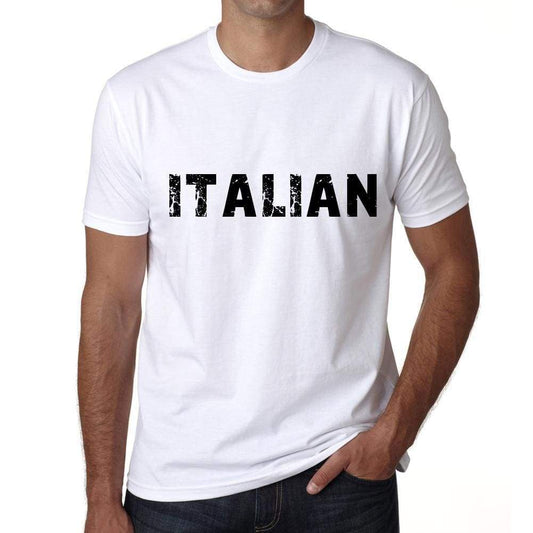 Italian Mens T Shirt White Birthday Gift 00552 - White / Xs - Casual