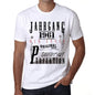 Jahrgang Birthday 1961 Mens Short Sleeve Round Neck T-Shirt Gift T-Shirt 00350 - White / Xs - Casual