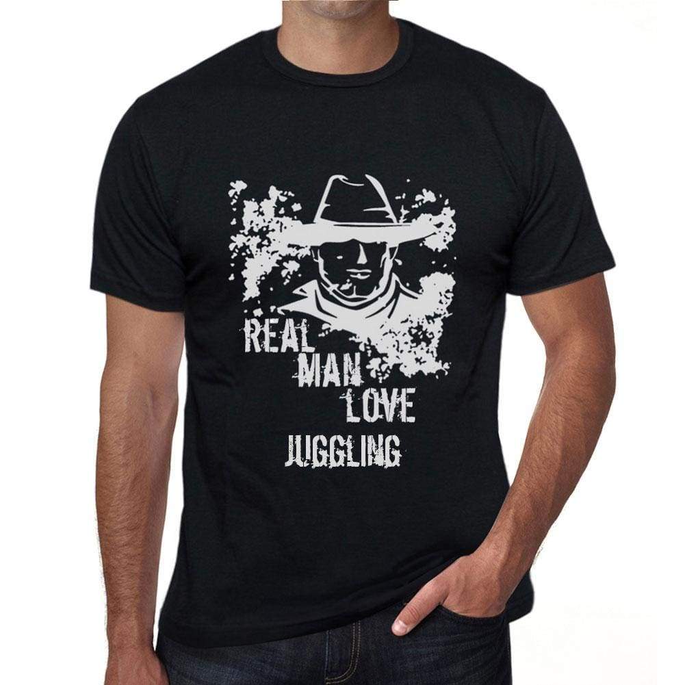 Juggling Real Men Love Juggling Mens T Shirt Black Birthday Gift 00538 - Black / Xs - Casual