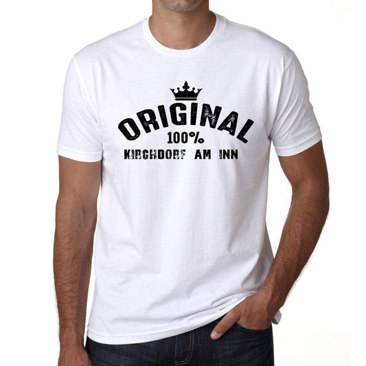 Kirchdorf Am Inn 100% German City White Mens Short Sleeve Round Neck T-Shirt 00001 - Casual
