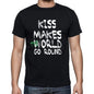 Kiss World Goes Round Mens Short Sleeve Round Neck T-Shirt 00082 - Black / S - Casual