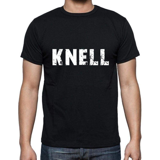 Knell Mens Short Sleeve Round Neck T-Shirt 5 Letters Black Word 00006 - Casual