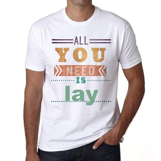 Lay Mens Short Sleeve Round Neck T-Shirt 00025 - Casual