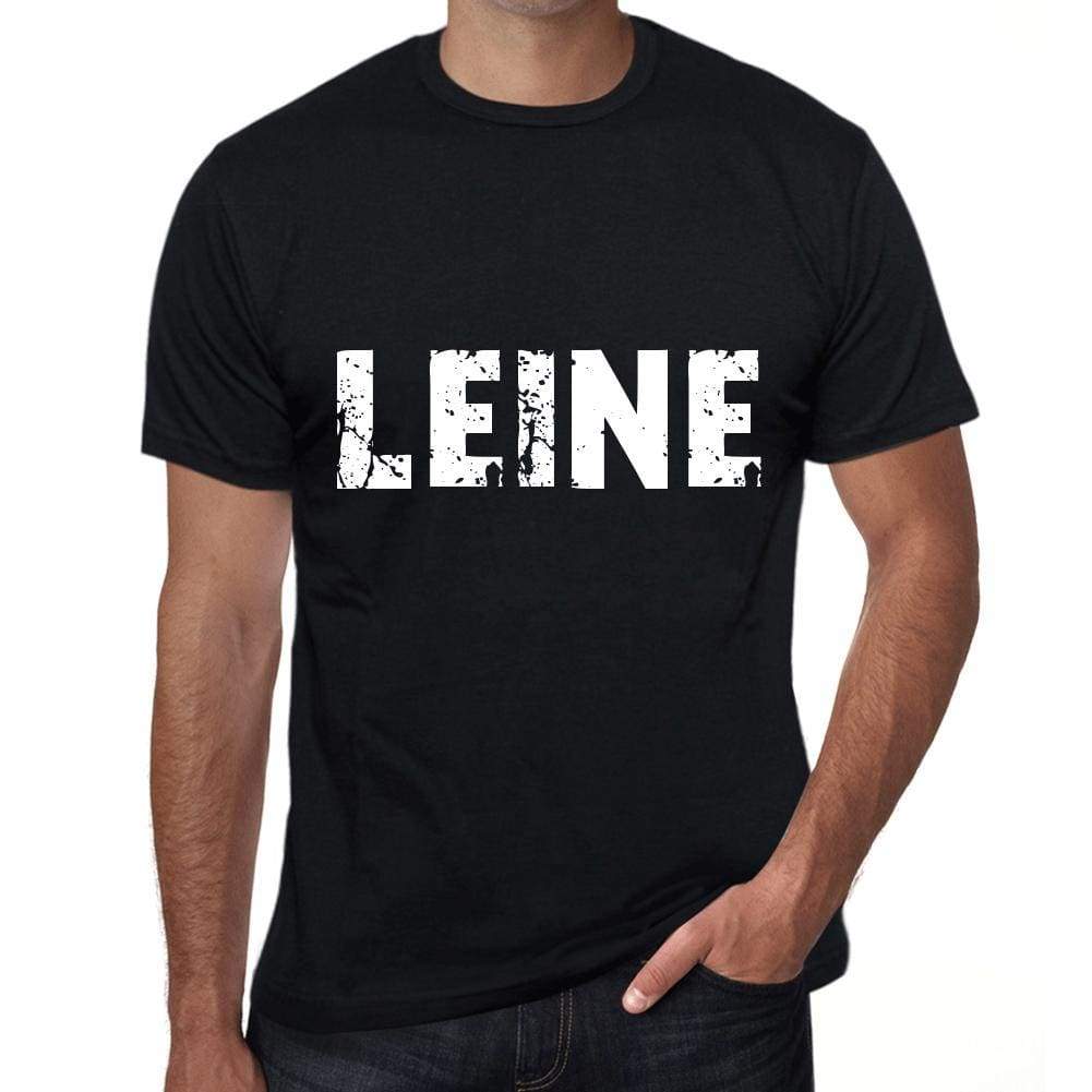 Leine Mens T Shirt Black Birthday Gift 00548 - Black / Xs - Casual