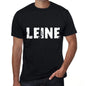 Leine Mens T Shirt Black Birthday Gift 00548 - Black / Xs - Casual