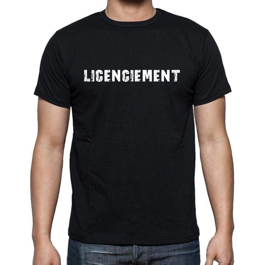Licenciement French Dictionary Mens Short Sleeve Round Neck T-Shirt 00009 - Casual