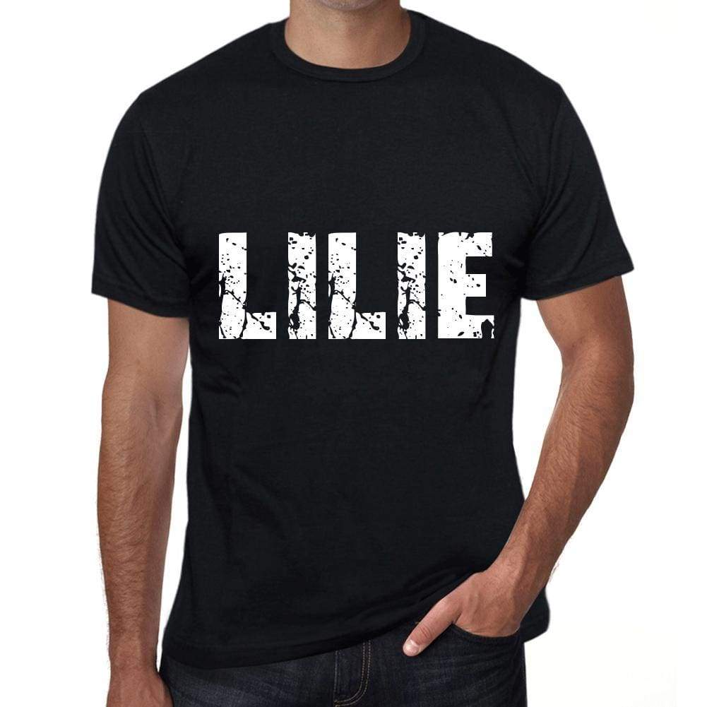 Lilie Mens T Shirt Black Birthday Gift 00548 - Black / Xs - Casual