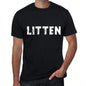 Litten Mens Vintage T Shirt Black Birthday Gift 00554 - Black / Xs - Casual