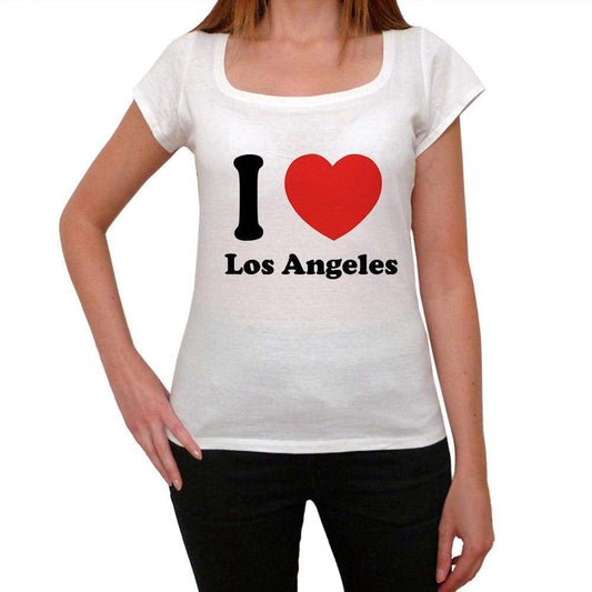 Los Angeles T Shirt Woman Traveling In Visit Los Angeles Womens Short Sleeve Round Neck T-Shirt 00031 - T-Shirt