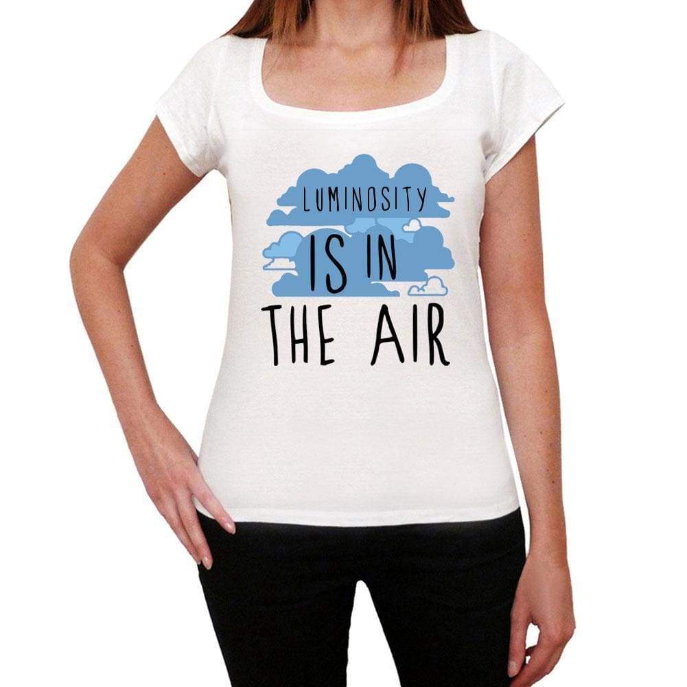 Luminosity In The Air White Womens Short Sleeve Round Neck T-Shirt Gift T-Shirt 00302 - White / Xs - Casual