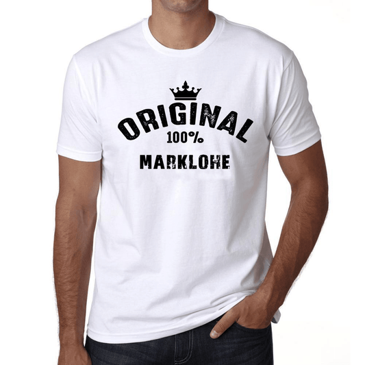Marklohe 100% German City White Mens Short Sleeve Round Neck T-Shirt 00001 - Casual