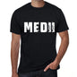 Medii Mens Retro T Shirt Black Birthday Gift 00553 - Black / Xs - Casual